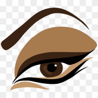 Brown Eyes Clipart Makeup - Eye Shadow Clipart - Png Download