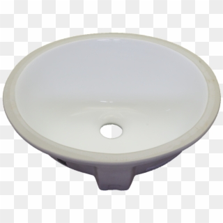 Orbit Porcelain Oval Undermount Vanity Sink In White, Clipart
