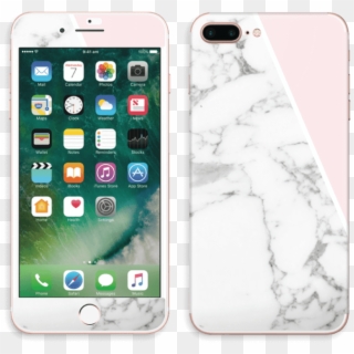 Marble And Pink Skin Iphone 7 Plus - Iphone 7 Plus Pink Clipart