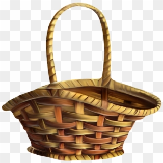 Wicker Basket - Victorian Basket Clipart