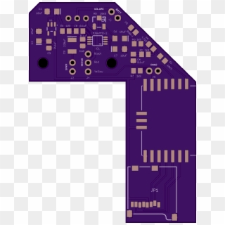 Oshpark Rendering Of Pcb Top - Passive Circuit Component Clipart