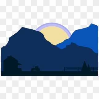 Countryside Sunrise Hills Png Image - Summit Clipart