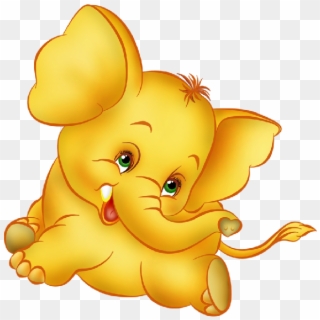 Funny Baby Elephant Clip Art Images - Animation Good Night Animated - Png Download