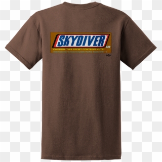 Snickers Style Skydive T Shirt - Active Shirt Clipart