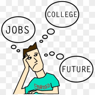 Image Royalty Free Library Seeing Your Future Careers - College Stress Clip Art - Png Download