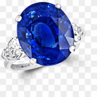A Graff High Jewellery Oval Shape Burmese Sapphire - Graff Sapphire Engagement Ring Clipart