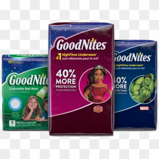 Goodnites® Bed Mats Boys Hulk Girls Elena Nighttime - General Supply Clipart