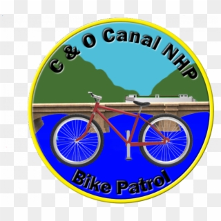 C And O Canal Nhp Bike Patrol Logo - Road Bicycle Clipart