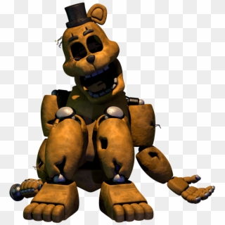 Modelgolden Freddy, But Hes Actually A Spring Suit - Golden Freddy Model Clipart