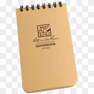 Rite In The Raintop-spiral Tan Notebook, - Rite In The Rain Notebook Clipart