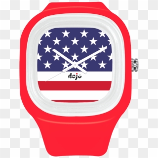 American Flag Watch Clipart