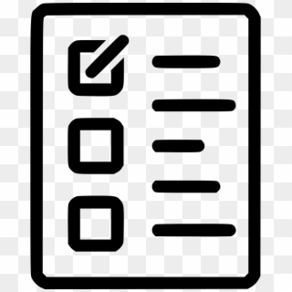 Checklist List Paper Receipt Report Svg Png Icon Free - Paper List Icon Clipart