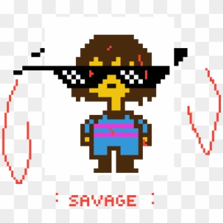 Savage - Undertale Gif Frisk And Flowey Clipart