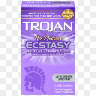 Trojan™ Her Pleasure™ Ecstasy™ - Her Pleasure Condoms Clipart