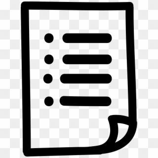 List Paper Hand Drawn Symbol Comments - Liste Symbol Clipart