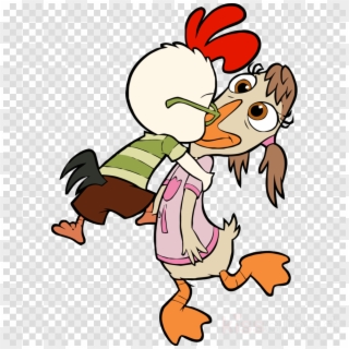 Chicken Little And Abby Clipart Abby Mallard Chicken - Chicken Little Abby Kiss - Png Download