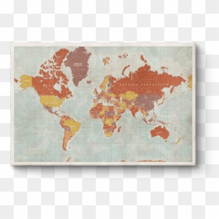 Vintage World Map Png - Engineers Without Borders Chapter Map Clipart