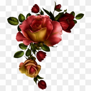 #roses #flower #flowers #decoration #frame #frames - Red Roses Png Corner Clipart