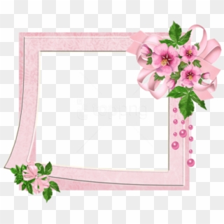 Free Png Cute Pink Transparent Photo Frame With Flowers - Good Morning Happy Thursday Sai Baba Clipart