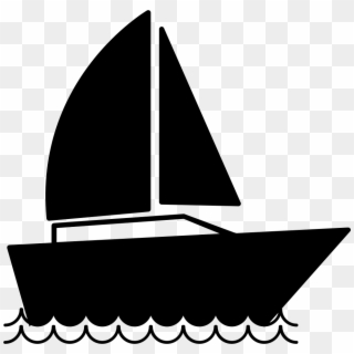 Sail Boat Sailing Comments - Símbolo De Barco Png Clipart