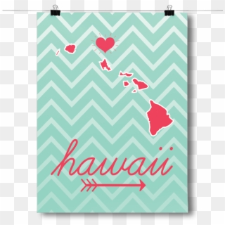 Hawaii State Chevron Pattern - Greeting Card Clipart