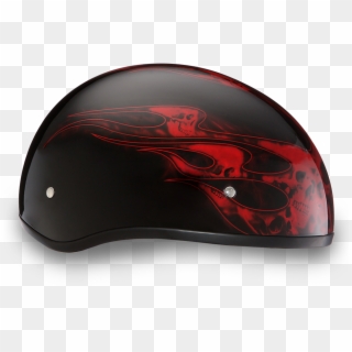 Details About Low Profile Dot Daytona Red Skull Flames - Mouse Clipart