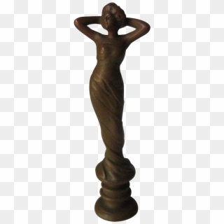 Figural Bronze Wax Seal ~ Art Nouveau Nymph - Statue Clipart