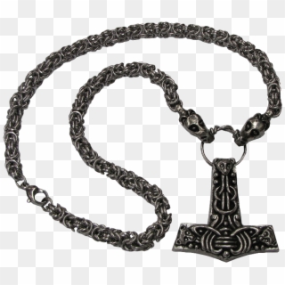 Faroese Thor's Hammer Pendant Necklace Viking Merch - Thor Hammer Brosche Clipart