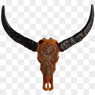 Carved Buffalo Skull , Png Download Clipart