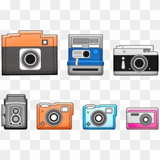 Camera, Vintage, Polaroid, Movie Camera, Photography - インスタント カメラ フリー 素材 Clipart