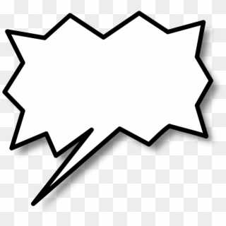 Comic Book Text Bubble Png - Call Out Shape Png Clipart