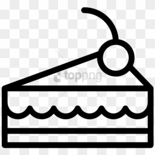 Free Png Cake Slice Vector - Vector Black Cake Slice Clipart