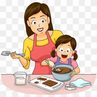 Mother Vector Cooking - Clipart Mother - Png Download