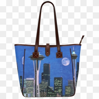 Seattle Space Needle Watercolor Classic Tote Bag - Tote Bag Clipart