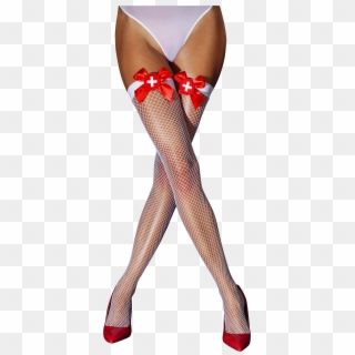 Home / Stockings / Lefrivole Nurse's Fishnet Stockings - Stocking Clipart