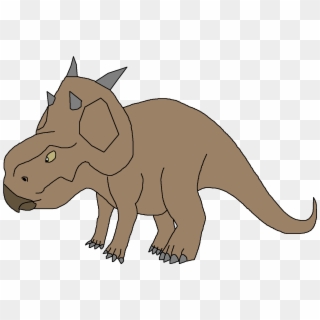 Dinosaur Clipart Brown - Dinosaur Pedia Wiki Pachyrhinosaurus - Png Download