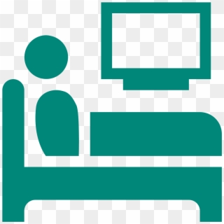 Clipart Sleeping Hospital Bed - Png Download