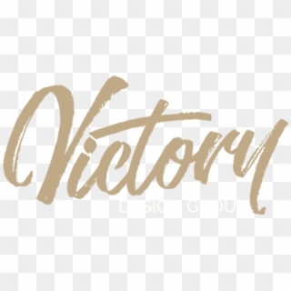 New Victory Design Logo - Calligraphy Clipart