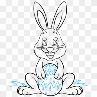 Easter Bunny Drawings - Easter Bunny Easy Drawing Clipart