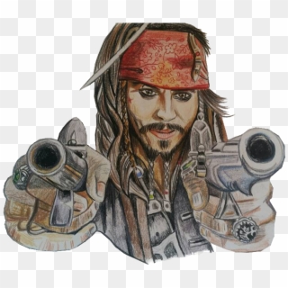 Jack Sparrow - My Paintings - Gun Barrel Clipart