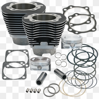 4 1/8" Bore Cylinder & Piston Kit For Early Production - Lens Clipart