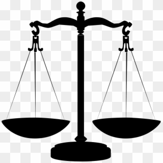 Scales Justice Balanced Black Png Image - Chicago Bulls Vs Chicago Bears Clipart