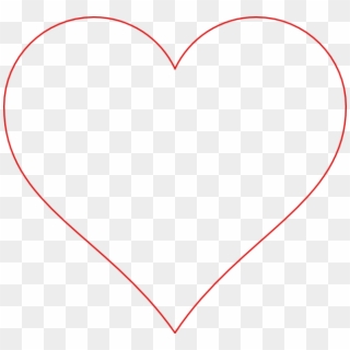 Red - Heart - Outline - Clipart - Heart - Png Download