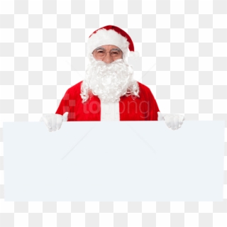 Free Png Santa Claus Png Images Transparent - Santa Claus Holding Banner Clipart