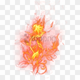 Free Png Fire Rose Png Image With Transparent Background - Transparent Fire Rose Clipart