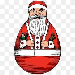 This Free Icons Png Design Of Rolly-polly Santa - Santa Claus Clipart