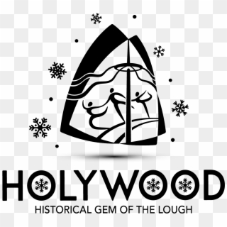 Holywood Christmas Logo Mono Black Png Clipart