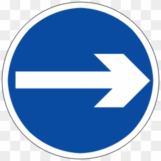 Sing Rightturnonly - Directions Which Vehicles Are Obliged To Follow Sign Clipart