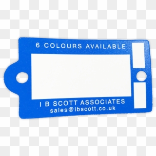 Plastic Key Tag Special Offer - Cobalt Blue Clipart