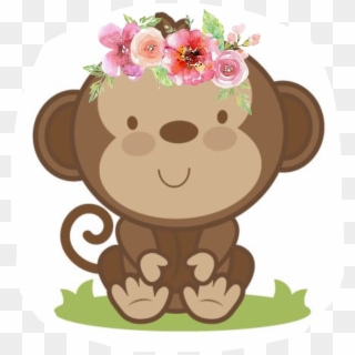 Monkey Girl Png - Cute Monkey Face Clipart Transparent Png